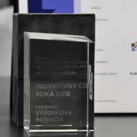 Ocenenie INOVATÍVNY ČIN ROKA v kategórii VÝROBKOVÁ INOVÁCIA